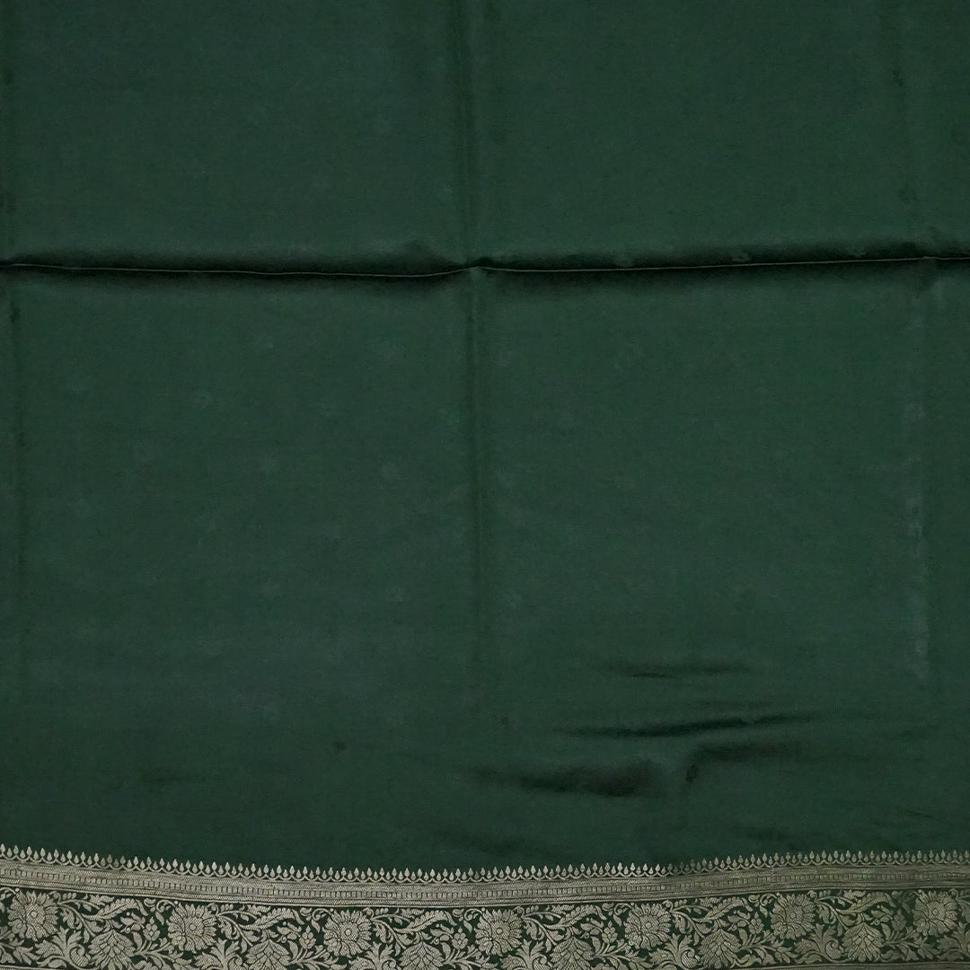 Mint Green Mahalakshmi Viscose saree with Golden Zari