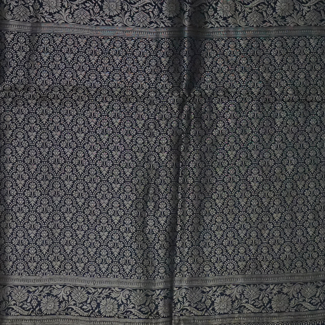 Sky Blue Mahalakshmi Viscose saree with Zari works