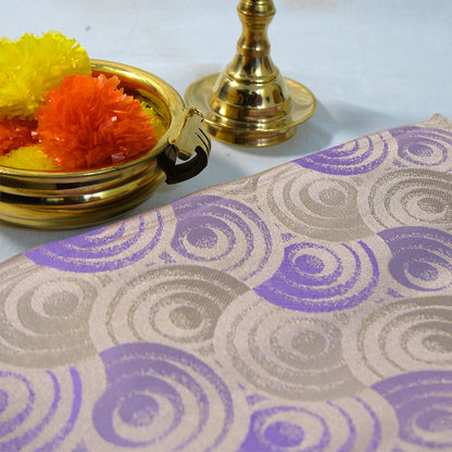 Lavender Suhani Silk saree with silver undertones