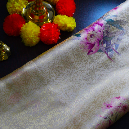 Silk Satin Soft beige or champagne gold color with a gentle satin sheen