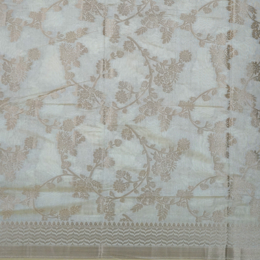 Chandhrika in Soft Ivory - Beige base with floral works
