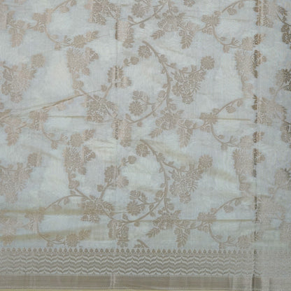 Chandhrika in Soft Ivory - Beige base with floral works