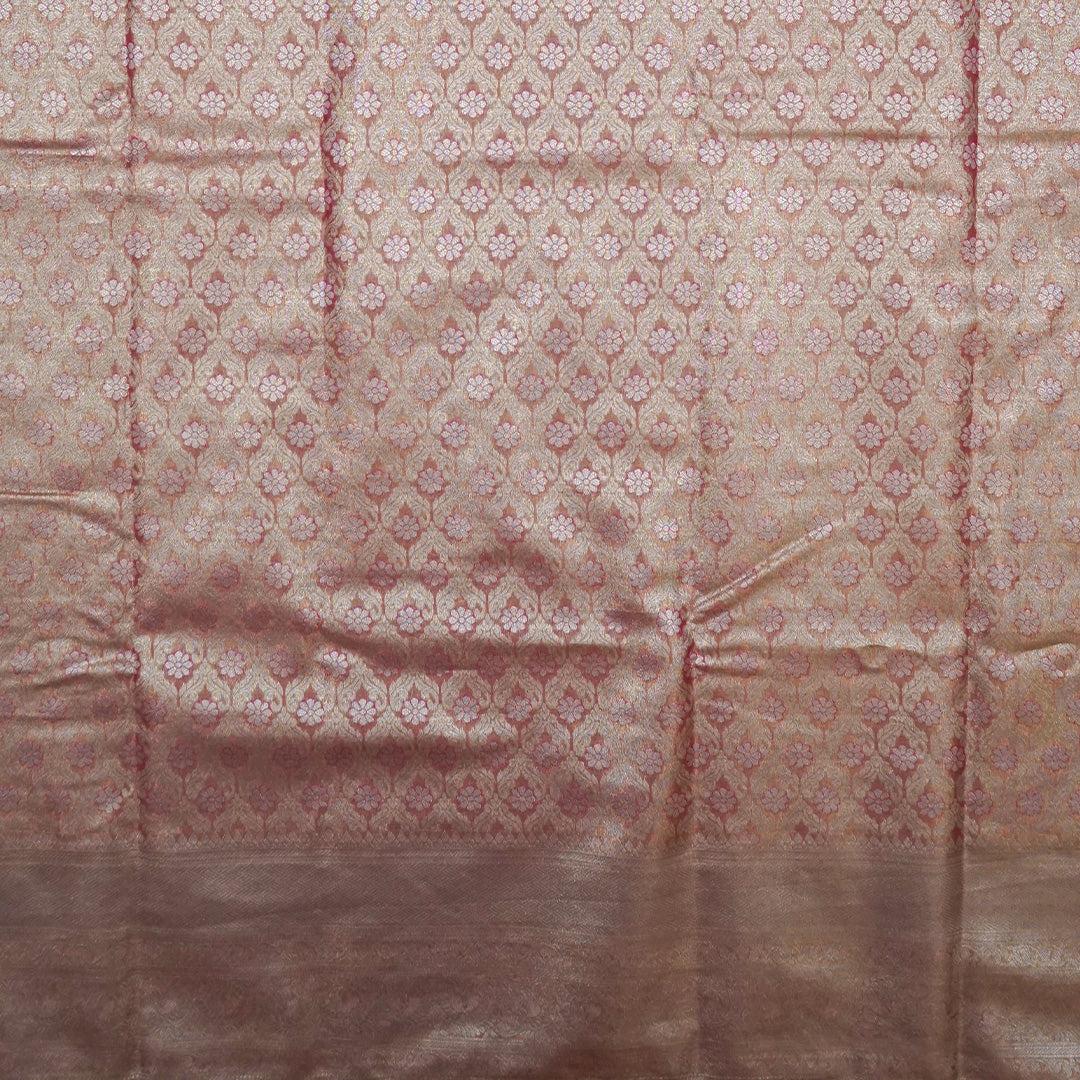 Mayuri Drape in Radiant golden Pink shade with a rich, lustrous silk finish