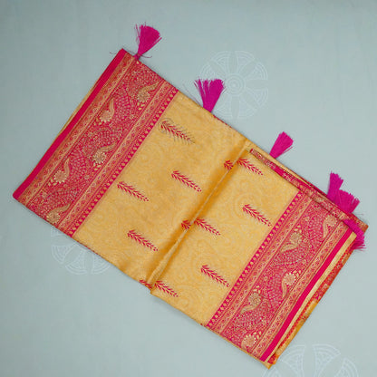 Madhur Bela Rich mustard yellow shade with a golden undertone.