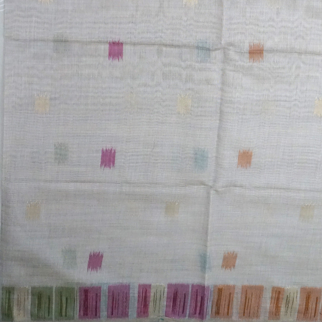 Navarangi Tussar in soothing sky blue shade with a soft, textured finish