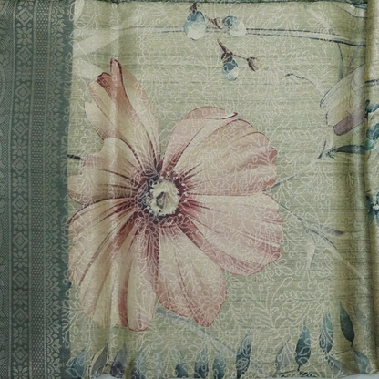 Silk Satin Light sage green or pale olive shade with a soft metallic sheen.