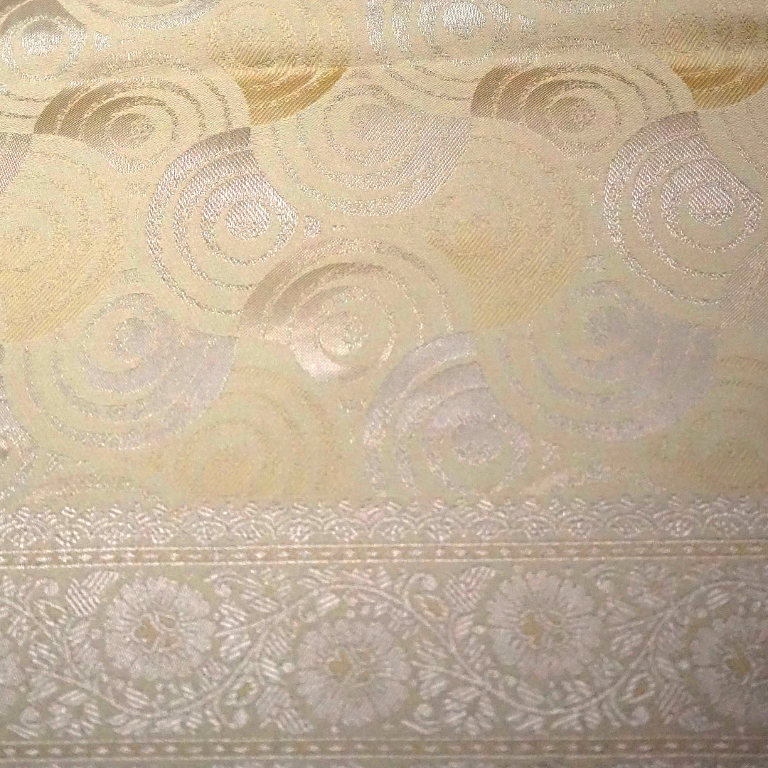 soft beige-gold shade Suhani Silk with a subtle sheen