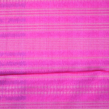 Pink Gokul Tussar with green border