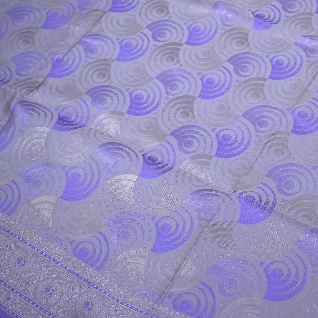 Lavender Suhani Silk saree with silver undertones
