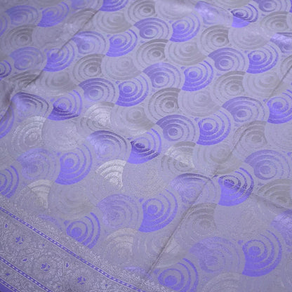 Lavender Suhani Silk saree with silver undertones