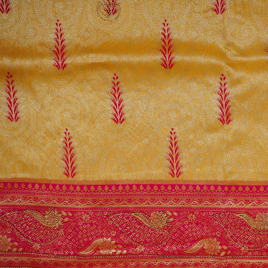 Madhur Bela Rich mustard yellow shade with a golden undertone.