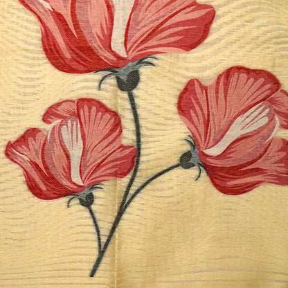 Resham Tussar Soft Ivory shade with a golden sheen