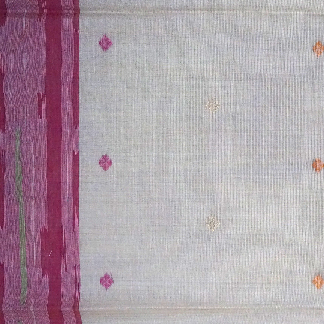 Navarangi Tussar in soft greyish lavender shade with a subtle matte finish