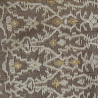 Monisha Tussar Muted taupe grey shade with a soft tussar silk texture