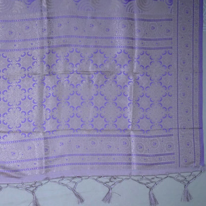 Lavender Suhani Silk saree with silver undertones