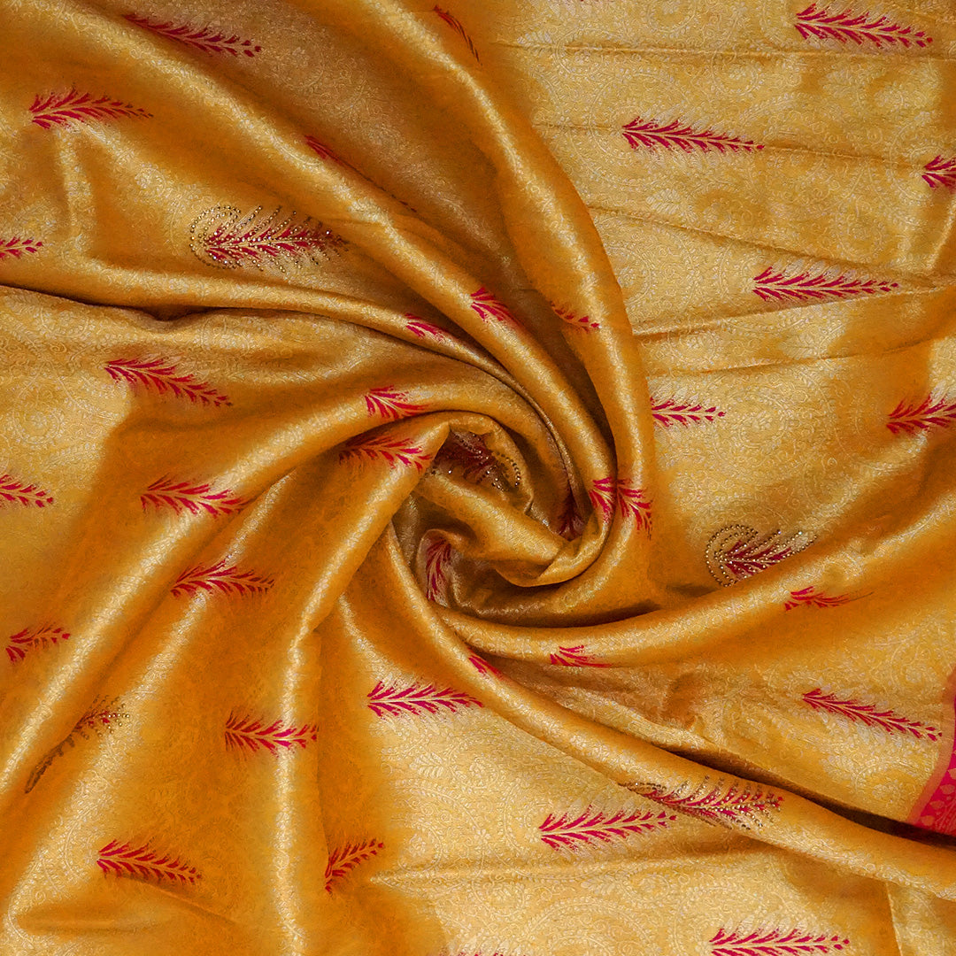 Madhur Bela Rich mustard yellow shade with a golden undertone.