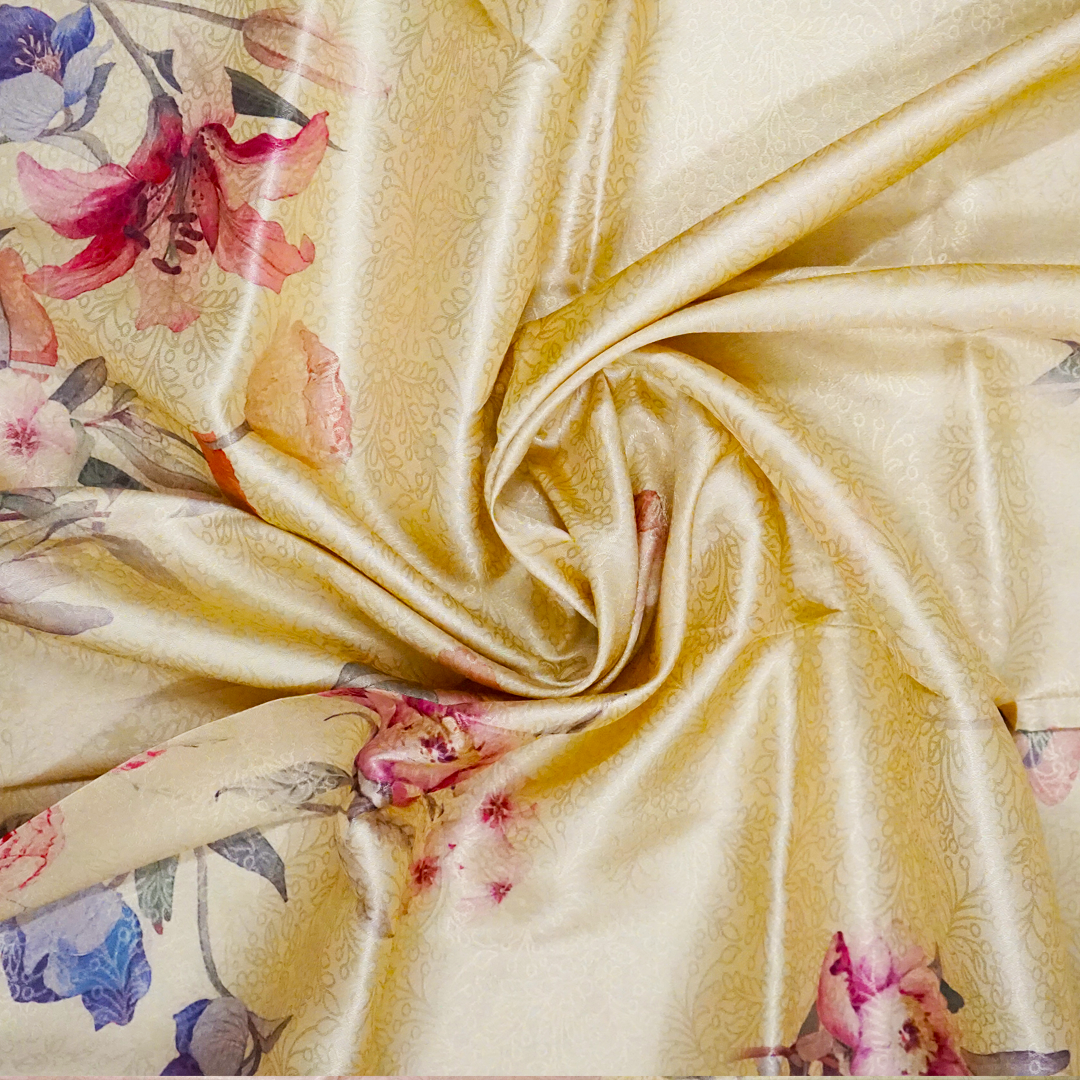 Silk Satin Soft beige or champagne gold color with a gentle satin sheen