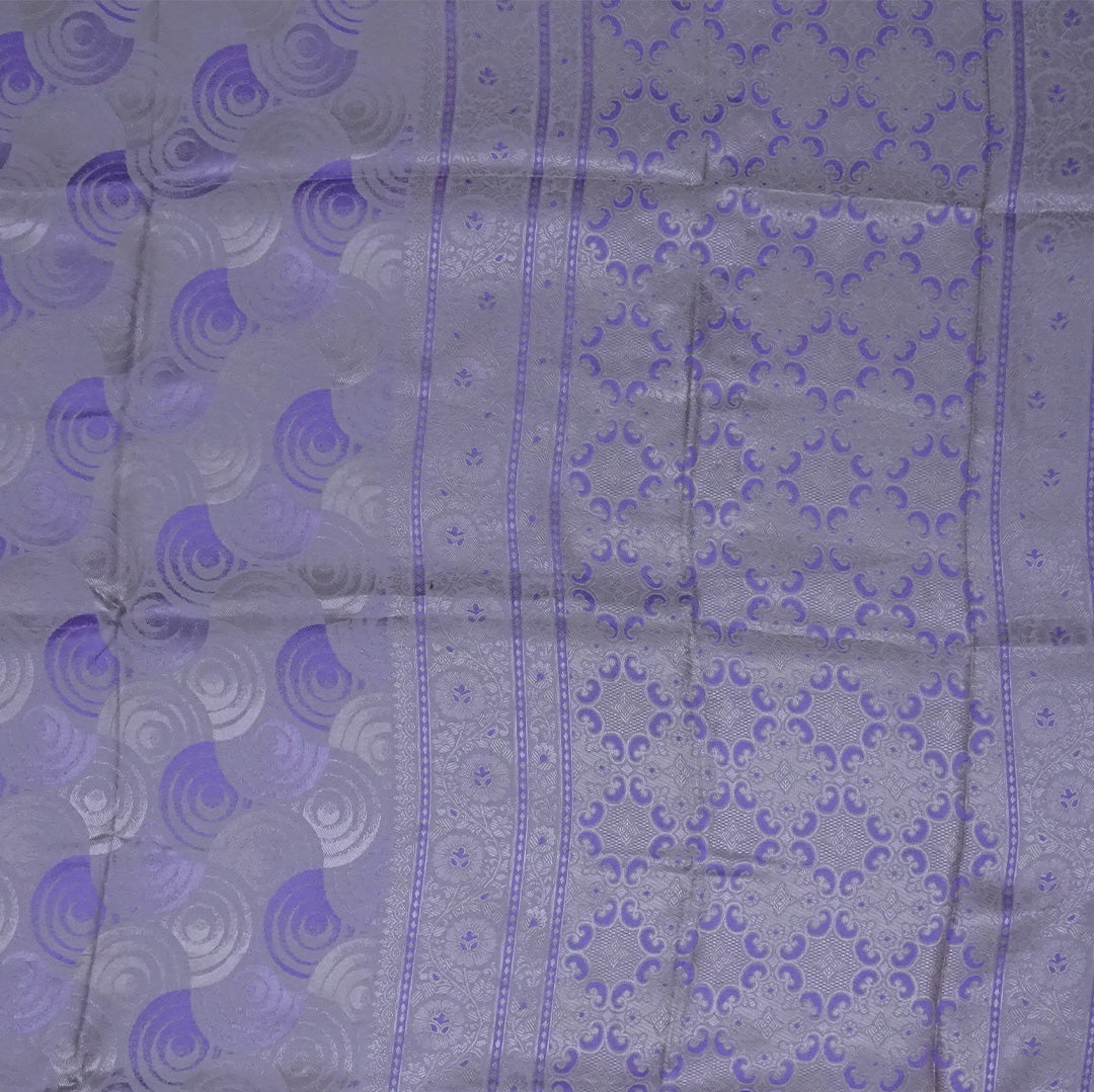 Lavender Suhani Silk saree with silver undertones