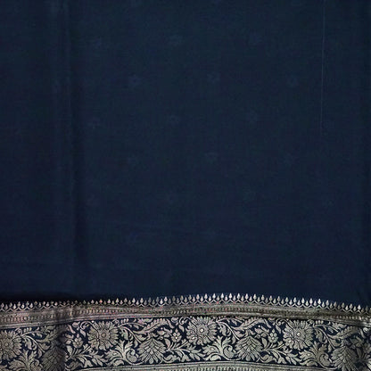 Sky Blue Mahalakshmi Viscose Silk saree with Zari works