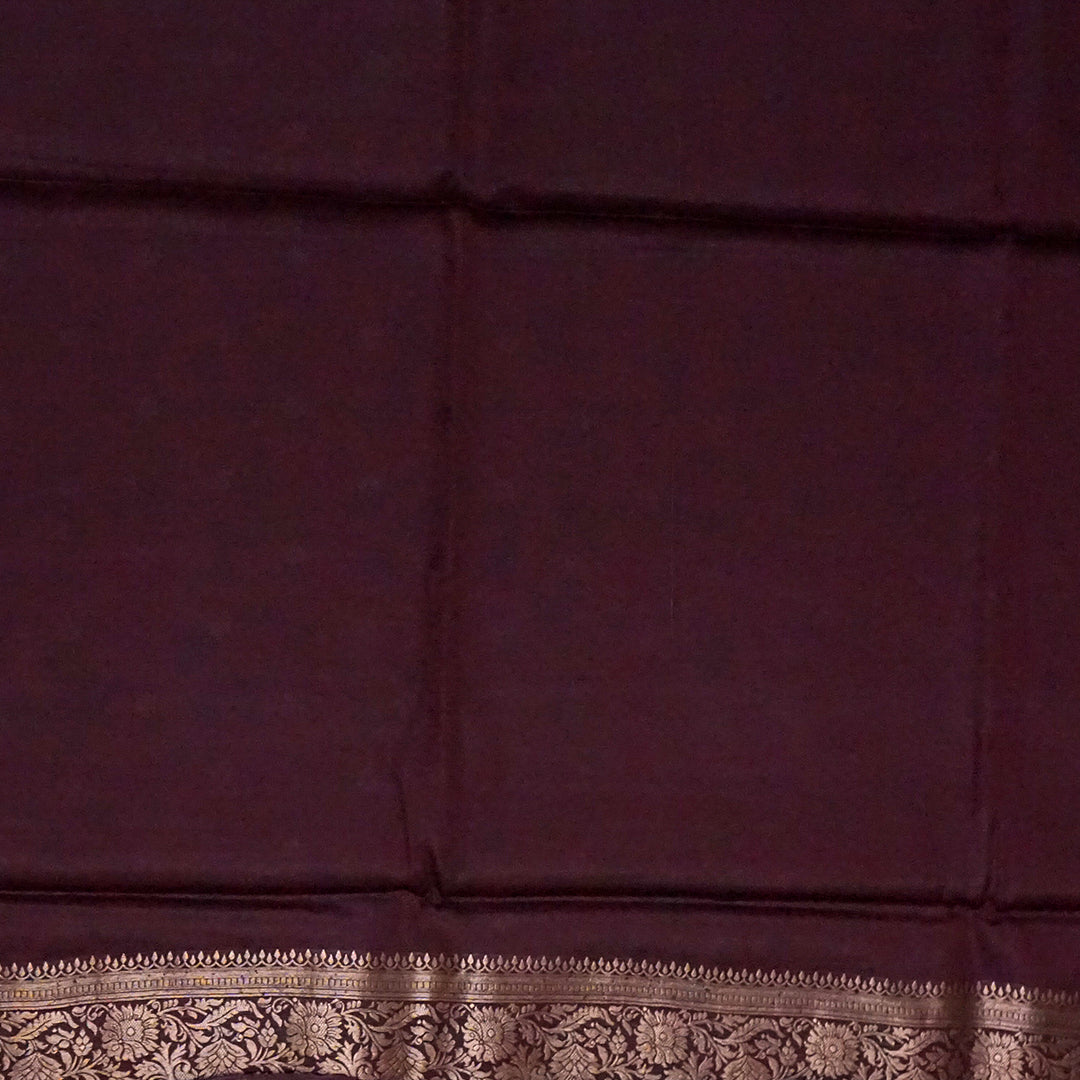 Soft Rose Mahalakshmi Viscose silk saree with Deep Maroon contrast