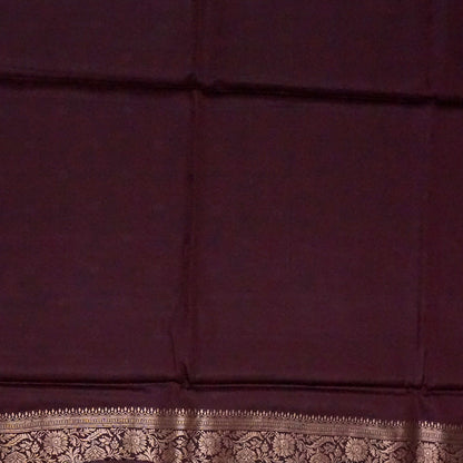 Soft Rose Mahalakshmi Viscose silk saree with Deep Maroon contrast