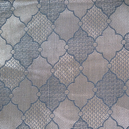 Chandhrika in Slate Blue - Grey base with floral works