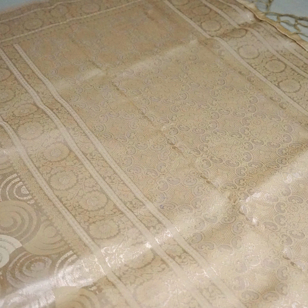 soft beige-gold shade Suhani Silk with a subtle sheen