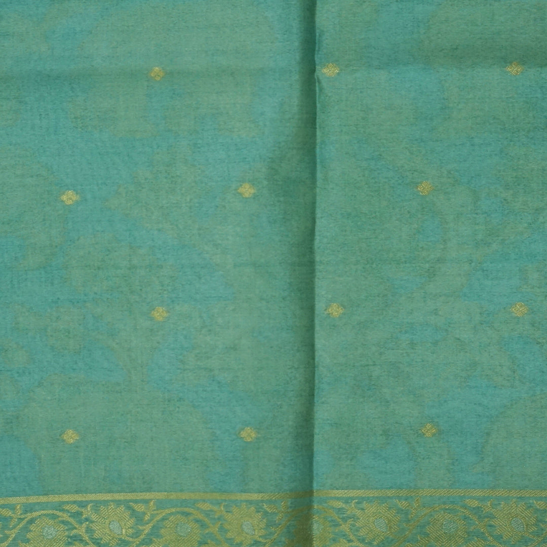 Coral Pink Ambari Silk Saree with Zari works