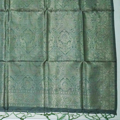 Silk Satin Light sage green or pale olive shade with a soft metallic sheen.