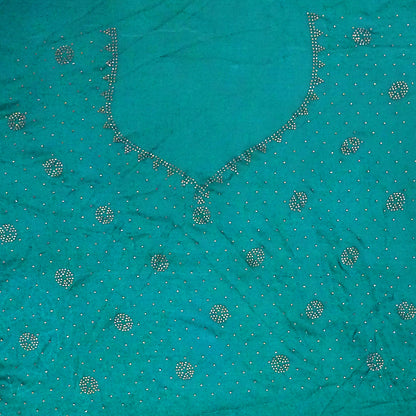 Ratnalekha Silk saree in rich emerald-green base accentuated with intricate gold zari work