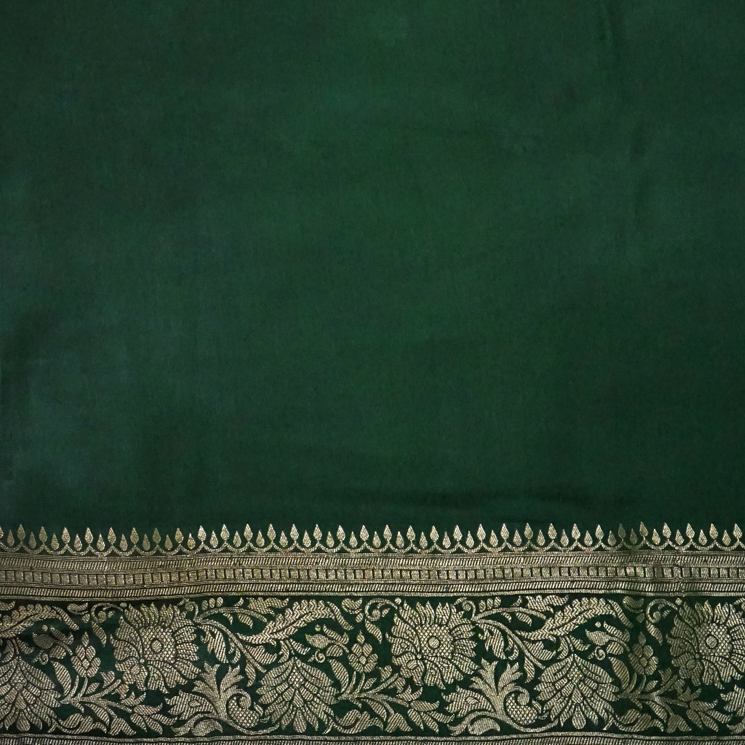 Mint Green Mahalakshmi Viscose with Golden Zari