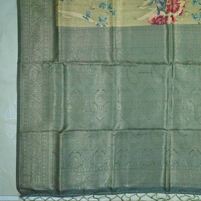 Silk Satin Light sage green or pale olive shade with a soft metallic sheen.