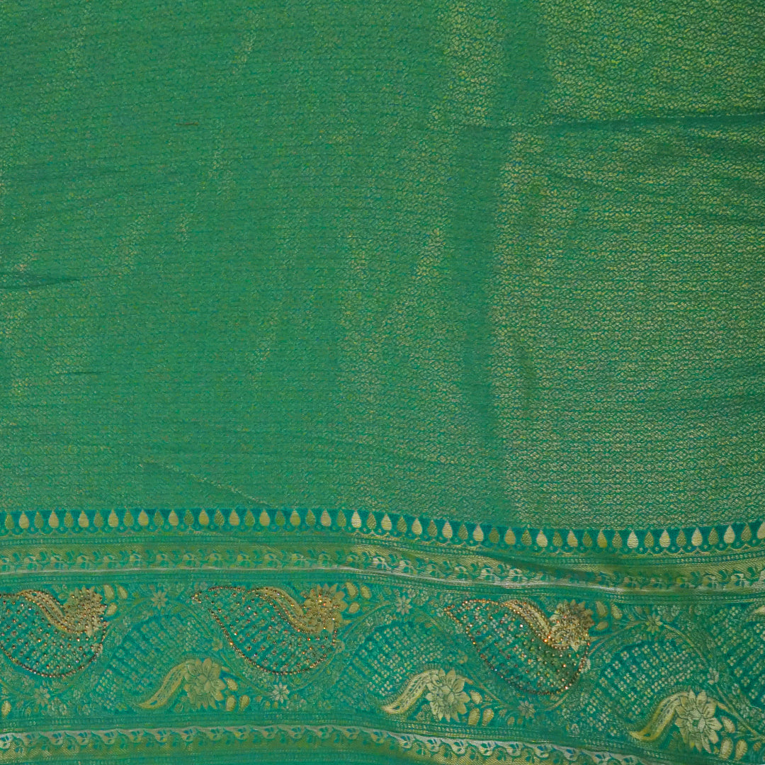 Madhur Bela Vibrant lime green shade with a lustrous golden tint