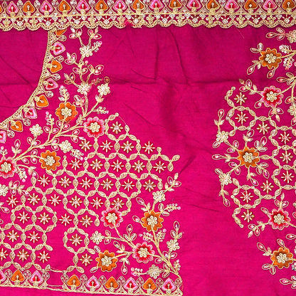 Mint Green Raj Virasat Silk saree with Deep purple base and heavy embroidery.