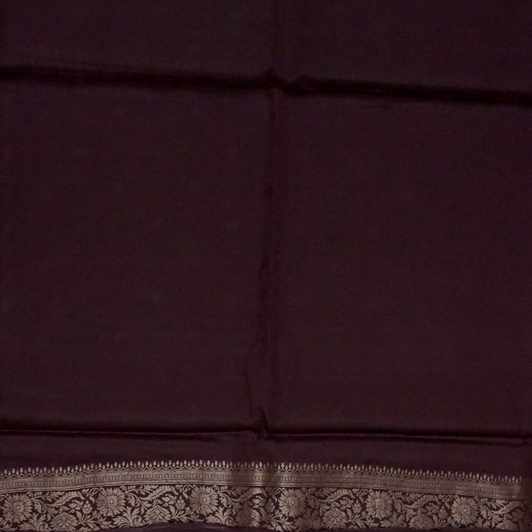 Soft Rose Mahalakshmi Viscose saree with Deep Maroon contrast