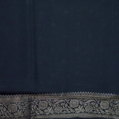 Sky Blue Mahalakshmi Viscose saree with Zari works