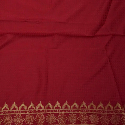 Maroon Stravi Silk with Golden Zari