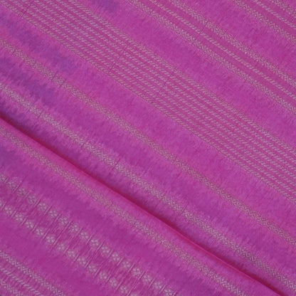 Pink Gokul Tussar with Green border