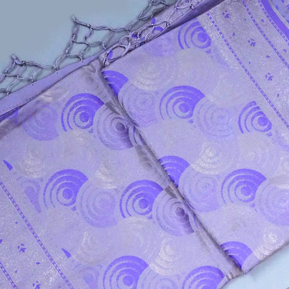 Lavender Suhani Silk saree with silver undertones