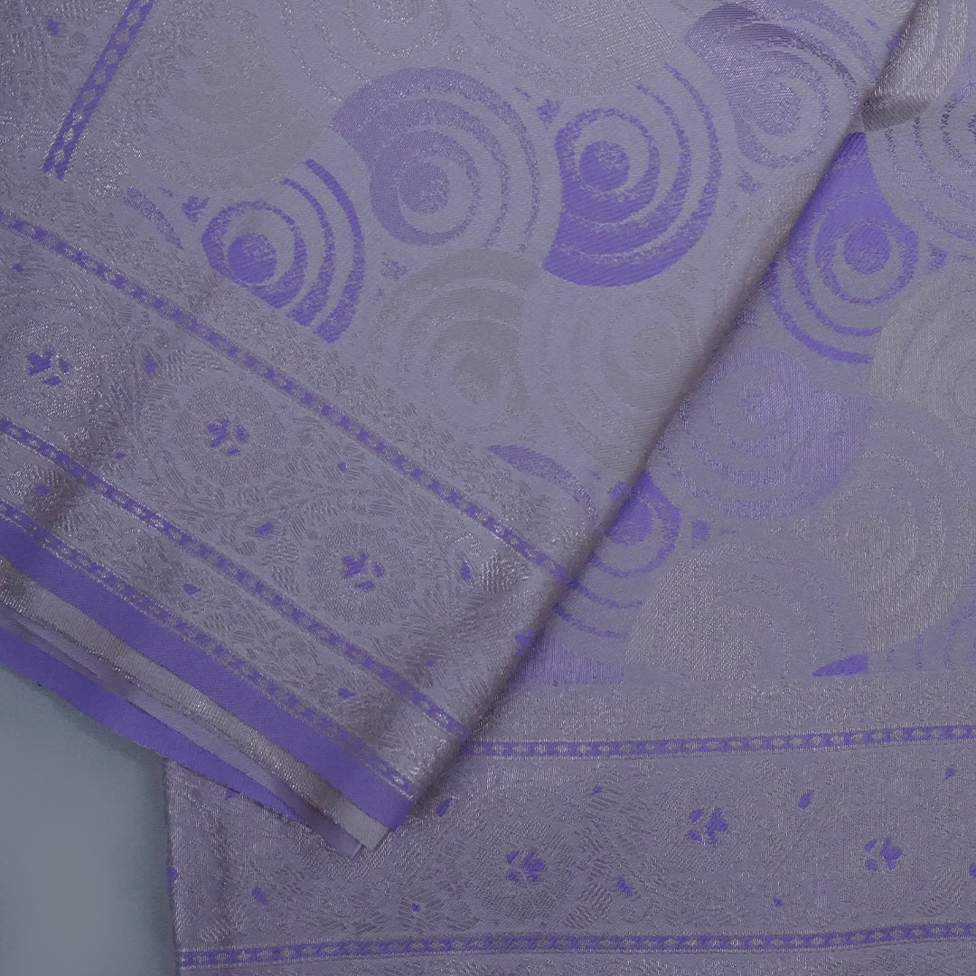 Lavender Suhani Silk saree with silver undertones