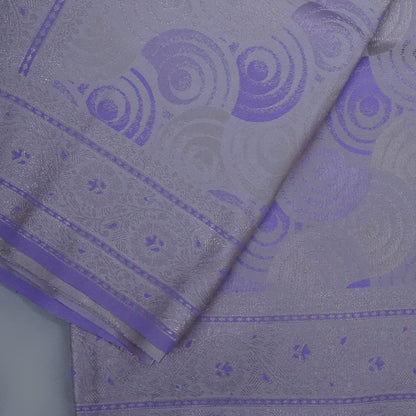 Lavender Suhani Silk saree with silver undertones