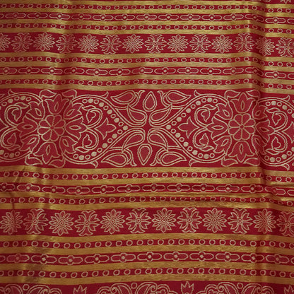 Maroon Stravi Silk with Golden Zari