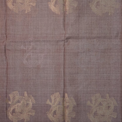 Mauve Palayam Silk Tussar with Olive Green border.