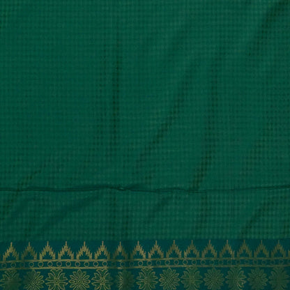 Green Stravi Silk with Golden Zari