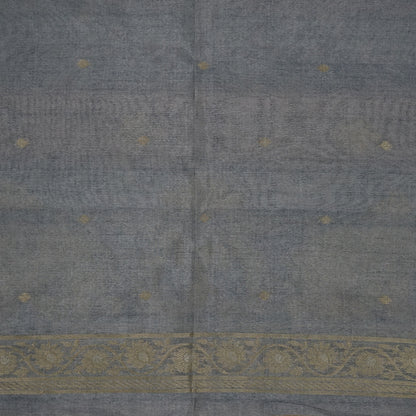 Coral Pink Ambari Silk Tussar with Zari works