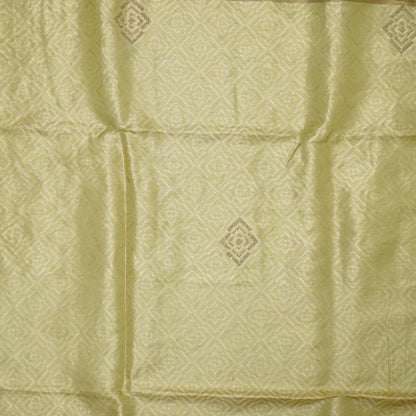 Pista Green Raj Virasat Silk Saree with Gold zari works