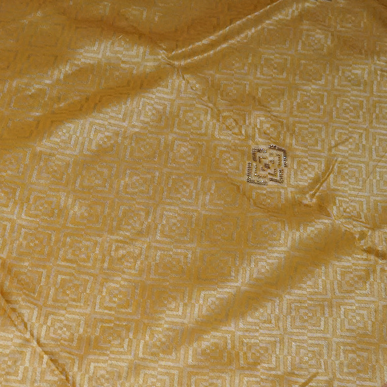 Royal magenta - Gold Raj Virasat silk saree with floral motifs and zari works