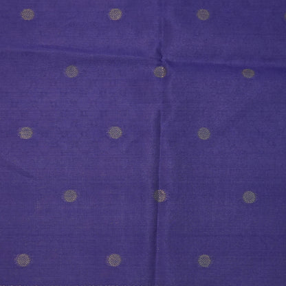 Teal Blue Gokul Tussar with pink and purple border