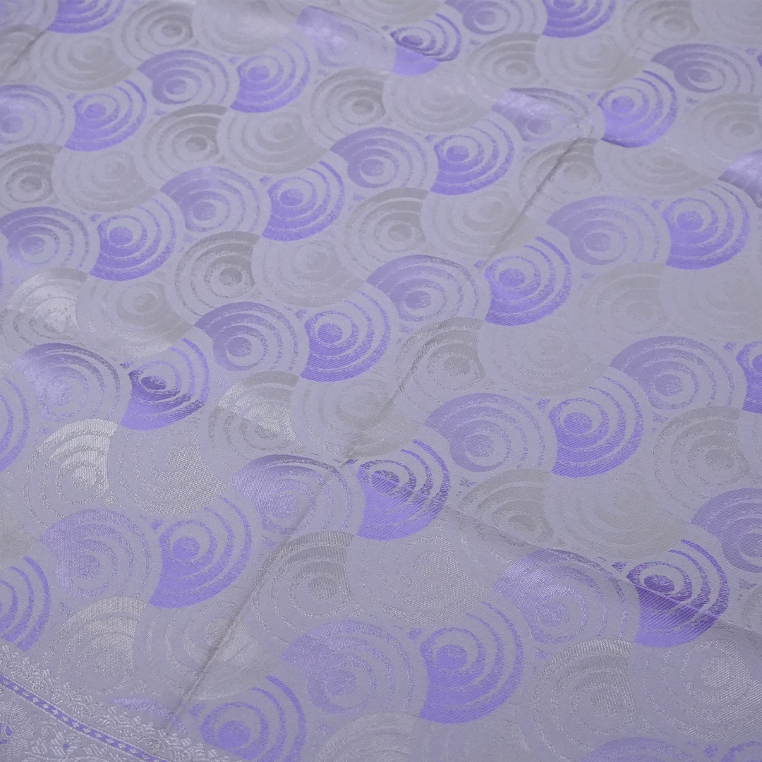 Lavender Suhani Silk saree with silver undertones