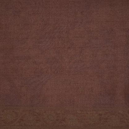 Aqua Blue Ambari Silk Tussar with Rust border